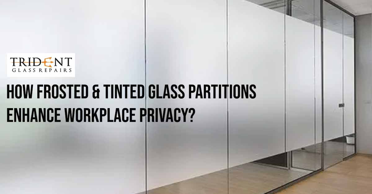 How Frosted & Tinted Glass Partitions Enhance Workplace Privacy?